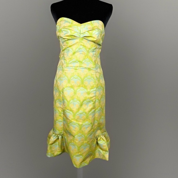 Marylou Dresses & Skirts - Vintage Marylou Bustier Corset Dress In A Floral Lily Print- Size 6 (fits small)